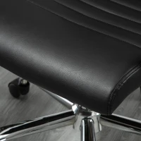 Vinsetto Cadeira de Escritório Ergonômica Giratoria 360° Inclinável com Altura Ajustável Rodas Apoio de Braços 54x62x104-114 cm Preto(m-11)