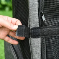 PawHut Rucsac pentru Transport de Caini si Pisici cu Buzunare, Maner Telescopic si Roti(m-9)