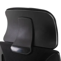Vinsetto Cadeira de escritório ergonômica Cadeira de mesa inclinável ajustável em altura com encosto de braço Encosto de cabeça 5 rodas Suporta até 120 kg 64x58x116-126 cm Preto(m-9)