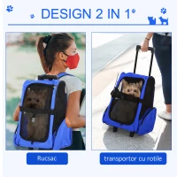 PawHut rucsac transport animale mici, 36x30x49(m-4)