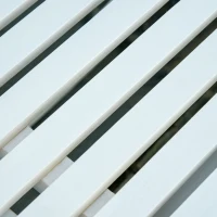 Outsunny banca balansoar cu 2 locuri, lemn de plop, alb(m-9)