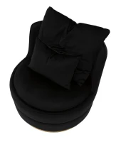 Mauro Ferretti Fotoliu PARIS SPACE NEGRU/AURIU CM Ø 84X72(m-7)