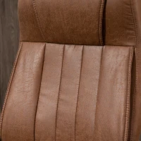 Vinsetto Cadeira de Escritório Ergonômica Giratória com Altura Ajustável Apoio para a Cabeça Apoio para o Braço e Encosto Acolchoado 61,5x52,5x118-126cm Marrom(m-10)