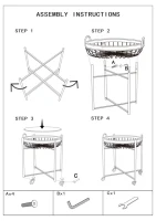 Mauro Ferretti CARUCIOR CU COS DUBLU CU ROTI CM 57X55,5X62,5(m-9)