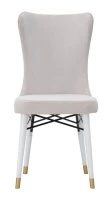 Mauro Ferretti Scaun Mimoza Crem Set 2Buc Cm 40X65X99(m-2)