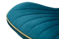 Mauro Ferretti SET SCAUNE 2 BUC PARIS SPACE TEAL / GOLD CM 46X58X77(m-4)