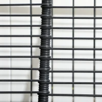 Outsunny Gartenmöbelset, 5-tlg., 2 x Sitzbank, 2 x Hocker, 1 x Tisch, Sitzkissen, Stahlrahmen, Kunstrattan, schwarz(m-9)