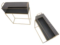 Mauro Ferretti PERECHE MESE CU COS CM 60X23X73,5-51X20X64(m-4)