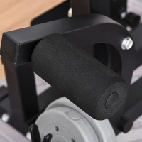 HOMCOM Wielofunkcyjna ławka treningowa ze stojakiem na sztangę ławka treningowa z regulacją atlas treningowy(m-8)