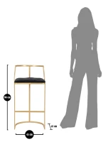 Mauro Ferretti TABURET DE BAR ISTANBUL CM Ø 45X90(m-10)