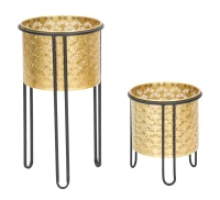 Mauro Ferretti Set Suport De Flori Stand Glissy -B- Cm Ø 21X40-19X22(m-1)