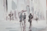 Mauro Ferretti Pictura Pe Panza Tram -A- Cm 80X3X80(m-5)