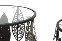 Mauro Ferretti Pereche Mese Fier Si Lemn Cm 38X55-33X50(m-3)