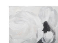 Mauro Ferretti Pictura Pe Panza Floare Alba -A- Cm 90X3,7X90(m-2)