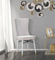 Mauro Ferretti Scaun Mimoza Crem Set 2Buc Cm 40X65X99(m-11)