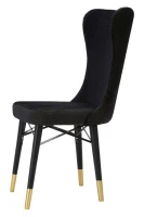 Mauro Ferretti Set Scaune Mimoza Negra 2Buc Cm 40X65X99(m-6)