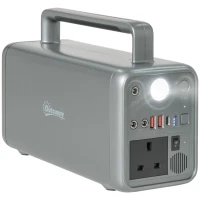Outsunny Portable Power Station, 230.4Wh/72000mAh, Three Charging Modes Pure Sine-Wave Battery Backup(m-1)