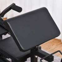 HOMCOM Wielofunkcyjna ławka treningowa ze stojakiem na sztangę ławka treningowa z regulacją atlas treningowy(m-9)