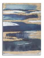 Mauro Ferretti Pictura Pe Panza Albastru Inchis Cm 60X2,7X80(m-1)