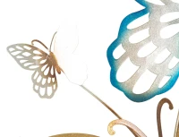 Mauro Ferretti Panou De Perete Fluturi Auriu/Albastru C Cm 59,5X4X111,5(m-3)