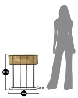 Mauro Ferretti SUPORT DE FLORI OVAL CM 60X20X70(m-8)