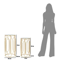 Mauro Ferretti SET DE MESE ARTY CM 34X34X70-29X29X60(m-8)