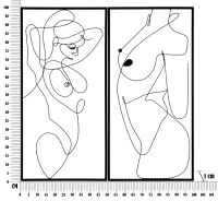 Mauro Ferretti CORP PANOU FIER SIMPLY PERECHE CM 50X1X100(m-6)