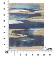 Mauro Ferretti Pictura Pe Panza Albastru Inchis Cm 60X2,7X80(m-6)