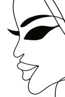 Mauro Ferretti Set Panouri Fier Tribal Femeie Simplu Cm 70X1X100(m-2)