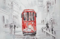 Mauro Ferretti Pictura Pe Panza Tram -A- Cm 80X3X80(m-2)