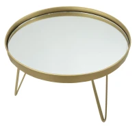 Mauro Ferretti Suport Tava Glam Gold/Oglinda Cm Ø 36,5X22(m-3)