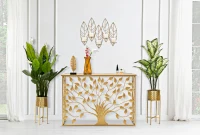 Mauro Ferretti Suport Lumanare Frunza Pentru Perete Cm 66X14X56(m-4)