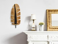 Mauro Ferretti Suport Lumanare De Perete Frunza Cm 12,8X8,9X31,2(m-5)