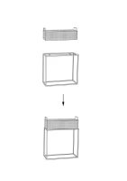 Mauro Ferretti PERECHE MESE CU COS CM 60X23X73,5-51X20X64(m-10)