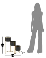 Mauro Ferretti PERECHE MESE CU 3 COSURI GOLDY CM 68X22,5X55(m-9)