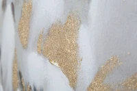 Mauro Ferretti PICTURA pe panza FLoare ALBA/AURIU CM 80X3,7X100(m-4)