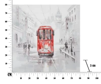 Mauro Ferretti Pictura Pe Panza Tram -A- Cm 80X3X80(m-8)