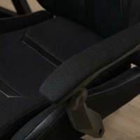 Vinsetto Cadeira de Gaming com Apoio para os Pés Retrátil Cadeira de Escritório Reclinável com Apoio para a Cabeça e Altura Ajustável 65x65x119-129cm Preto(m-11)
