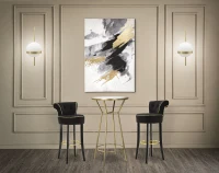 Mauro Ferretti Taburet De Bar Luxy Negru Cm 46X48X96(m-9)