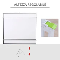 HOMCOM Schermo di Proiezione 120 Pollici con Treppiedi Formato 4:3(m-5)
