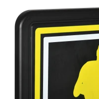 SPORTNOW Tabela de Basquetebol de Parede para Interior Exterior Tabela de Basquetebol para Adultos 110x90x70 cm Preto e Amarelo(m-7)