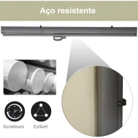 Outsunny Toldo Lateral Retrátil para Terraço Pátio ou Jardim Toldo de Privacidade para Exterior Dobrável 300x180cm Bege(m-7)