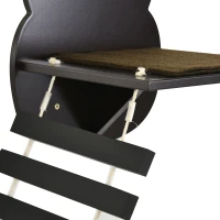 PawHut 5 Piece Cat Wall Shelves, Wall-Mounted Cat Tree for Indoor Use - Brown(m-7)