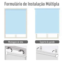 Outsunny Toldo Vertical Enrolável 140x250 cm com Manivela Proteção UV para Interior Exterior Varanda  Creme(m-4)