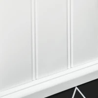 kleankin Dulapior Baie cu Suport Rola de Hartie Igienicarta si Dulapior din Lemn MDF, 21.5x17.8x66.5cm, Alb(m-7)