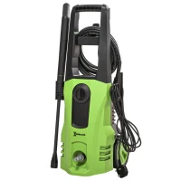 DURHAND 1800W High Pressure Washer, 150 Bar Pressure, 510 L/h Flow, High-Performance Portable Power Washer Jet Wash Cleaner with 6M Hose, Snow Foam Bottle for Garden, Car, Furniture, Green(m-11)