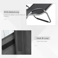 Leżaki ogrodowe z poduszkami leżak do relaksu ergonomiczny aluminium Texteline(m-7)