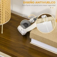 HOMCOM Mesa Consola Mesa Recibidor Mueble de Entrada con Estante de Almacenamiento para Salón Dormitorio 120x36x81 cm Roble(m-6)