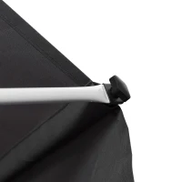 Outsunny Toldo Manual Retrátil 200x150 cm com Manivela de Alumínio Ângulo Ajustável Proteção Solar para Varanda Jardim Pátio Cinza(m-9)