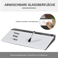 Organizer na biurko tablica na notatki ze stojakiem na tablet szkło PP(m-7)